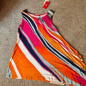 Beautiful Krimson Klover tunic. Asymmetrical hem. New with tags!